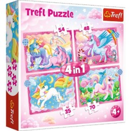 Puzzle 4w1 Jednorożce i magia 34389 Trefl p8