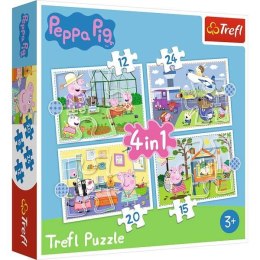 Puzzle 4w1 Wspomnienia z wakacji Świnki Peppy 34359 TREFL p8