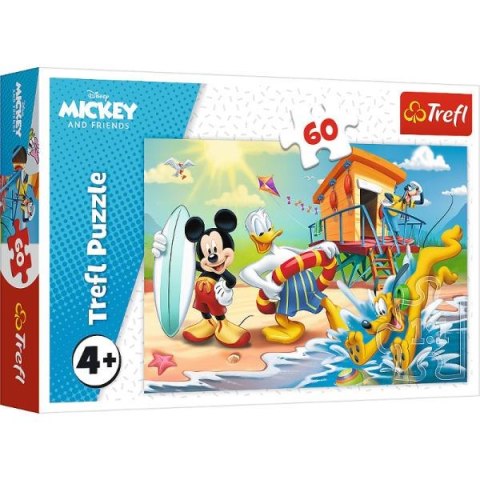 Puzzle 60el Ciekawy dzień Mikiego i przyjaciół 17359 Trefl p20