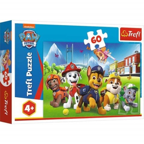 Puzzle 60el Paw Patrol na polanie. Psi Patrol 17375 Trefl