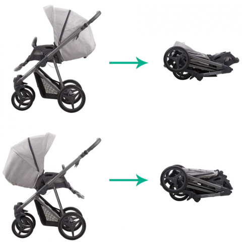 FLAVIO GLOSS 2w1 Bebetto wózek wielofunkcyjny głęboko-spacerowy - GLOSS 03