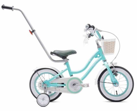 Rowerek dla dziewczynki 12 cali Heart bike - miętowy