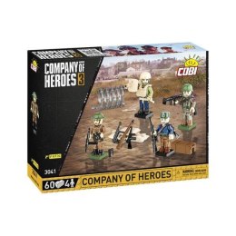 COBI 3041 Company of Heroes 3. Figurki 4 żołnierzy z akcesoriami 60 klocków