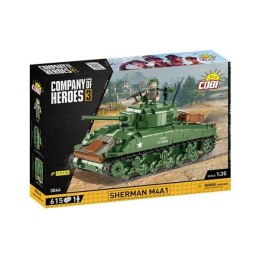 COBI 3044 Company of Heroes 3. Amerykański czołg średni Sherman M4A1 615 klocków