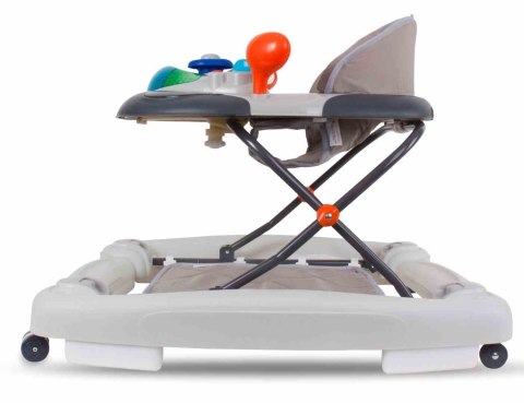 Chodzik kołyska z kierownicą - szary