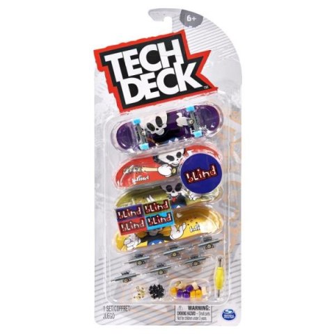 PROMO Tech Deck Deskorolka na palec fingerboard zestaw 4-pak p8 6028815 Spin Master mix cena za 1op