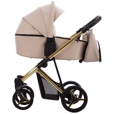 FLAVIO PREMIUM CLASS 2w1 Bebetto wózek wielofunkcyjny do 22kg głęboko-spacerowy - Gold 03