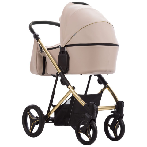 FLAVIO PREMIUM CLASS 2w1 Bebetto wózek wielofunkcyjny do 22kg głęboko-spacerowy - Gold 03
