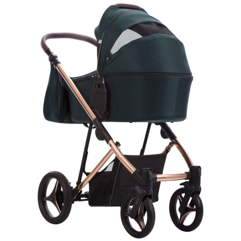 FLAVIO PREMIUM CLASS 2w1 Bebetto wózek wielofunkcyjny do 22kg głęboko-spacerowy - Gold 03