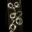 Lampki LED zewnętrzne wąż świetlny sznur na balkon 10m 100LED zimny biały 8 trybów świecenia