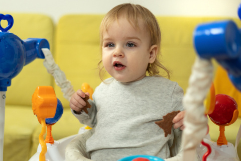 Skoczek dziecięcy SMOL TOYZ by Caretero - Blue