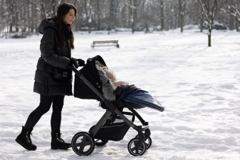 Zimowy Śpiworek Aspen SENSILLO nieprzemakalny 95x45 - Black