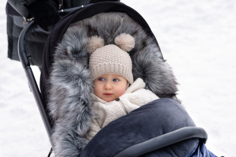 Zimowy Śpiworek Aspen SENSILLO nieprzemakalny 95x45 - DARK GREEN