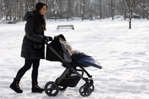 Zimowy Śpiworek Aspen SENSILLO nieprzemakalny 95x45 - Silver