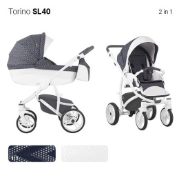 TORINO S-line New Bebetto 2w1 luksusowy wózek wielofunkcyjny sl40