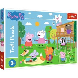 Puzzle 24el Maxi Zabawy na polanie Świnka Peppa. Peppa Pig 14342 Trefl