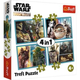Puzzle 4w1 Mandalorian i jego świat STAR WARS 34377 Trefl p8