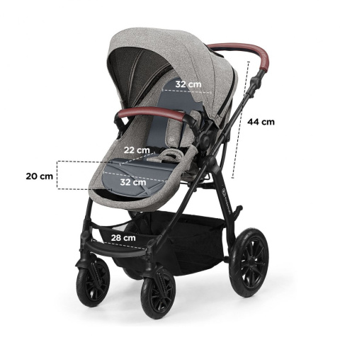 XMOOV do 22 kg 3w1 KinderKraft wózek wielofunkcyjny - Black New