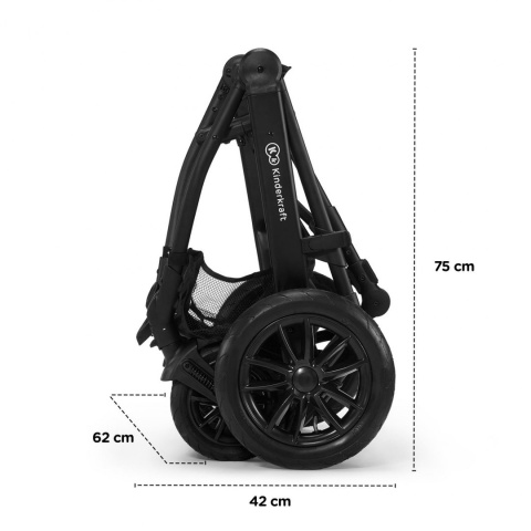 XMOOV do 22 kg 3w1 KinderKraft wózek wielofunkcyjny - Black New