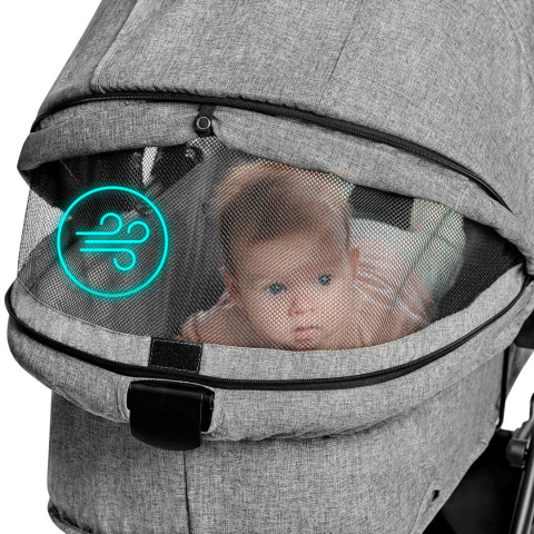 XMOOV do 22 kg 3w1 KinderKraft wózek wielofunkcyjny - Dark Grey