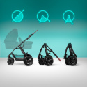 XMOOV do 22 kg 3w1 KinderKraft wózek wielofunkcyjny - Dark Grey