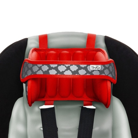 NapUp Opaska podtrzymująca głowę w foteliku samochodowym - czerwona