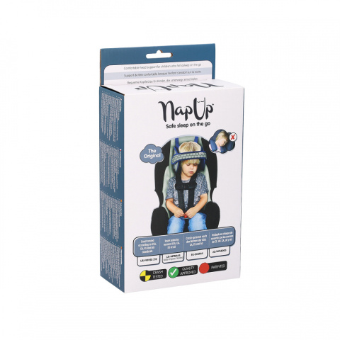 NapUp Opaska podtrzymująca głowę w foteliku samochodowym - granatowa