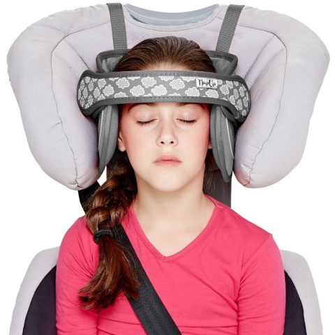 NapUp Opaska podtrzymująca głowę w foteliku samochodowym - szara