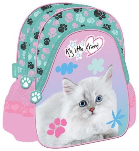 Plecak przedszkolny My Little Friend Kot pastel