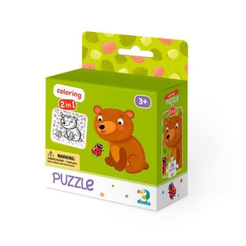 Puzzle 16el + kolorowanka Misiek 300120 DODO