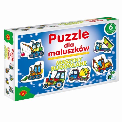 ALEXANDER Puzzle dla maluszków - maszyny budowlane 2+