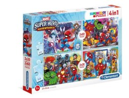 Clementoni Puzzle 2x20+2x60el Super Hero Adventures Marvel 24769