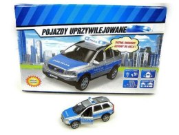 Auto Policja Volvo 14cm z dźwiękiem p12 HIPO, cena za 1szt.