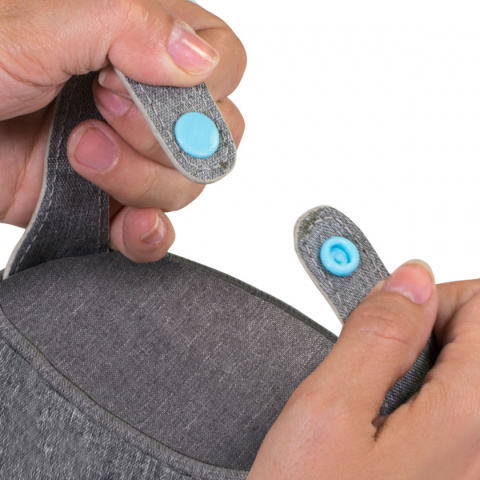 Miniland Termoopakowanie Azure-Rose na termos/butelkę 700ml - szary/niebieski