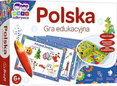 Polska Gra edukacyjna Mały Odkrywca i magiczny Ołówek 02114 Trefl p6