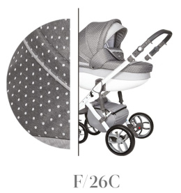 FASTER 3 Style 2w1 Baby Merc wózek dziecięcy - kolor 26C
