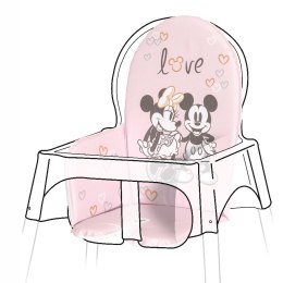 KEEEPER 185015 Lena Minnie mouse Mata na krzesełko do karmienia pastelowy róż