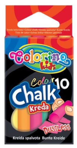 Kreda kolorowa bezpyłowa 10 szt Colorino Kids 33152