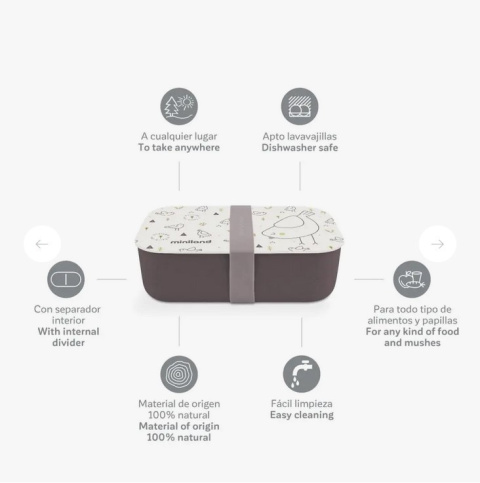 Miniland Pojemnik śniadaniowy ECO-friendly 1L - Pisklę