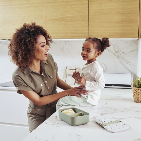 Miniland Pojemnik śniadaniowy ECO-friendly 1L - Żabka