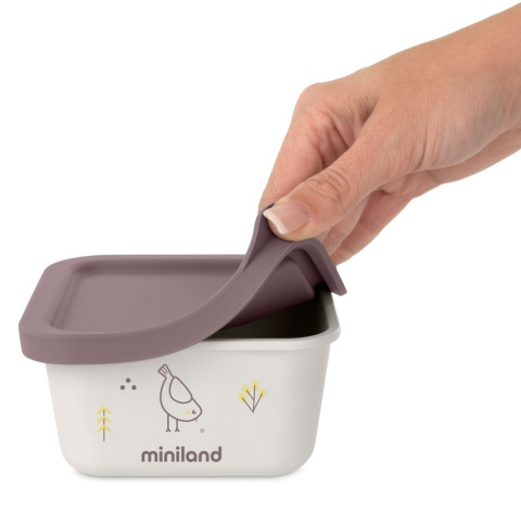 Miniland Pojemniki hermetyczne ECO-friendly 2x400 ml - Pisklę