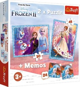 Puzzle 2w1 + memos - Tajemnicza Kraina Disney Frozen 2 90814 Trefl p8