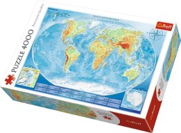 Puzzle 4000el Wielka mapa fizyczna świata Meridian 45007 Trefl p4