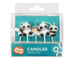 Świeczki pikery Panda 5sztuk