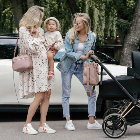 VERA Joissy Torebka crossbody i organizer do wózka 2w1 dla Mamy - chic pink