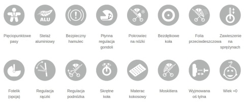 DOVER 3w1 Dynamic Baby wózek wielofunkcyjny z fotelikiem Kite - DN2