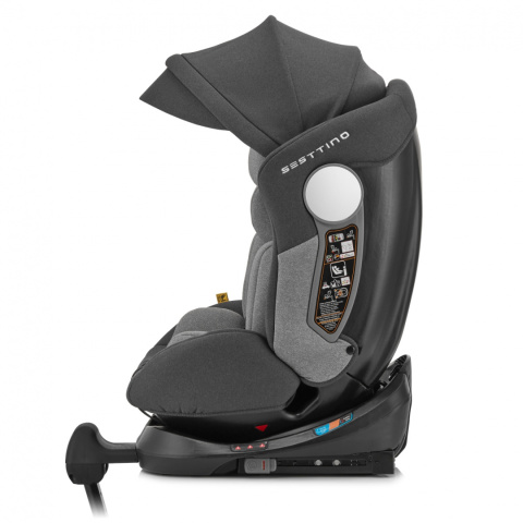 Hexagon Pro i-Size Sesttino 0-36 kg obrotowy 360° fotelik samochodowy z Isofix - Gray