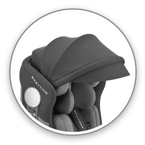 Hexagon Pro i-Size Sesttino 0-36 kg obrotowy 360° fotelik samochodowy z Isofix - Gray