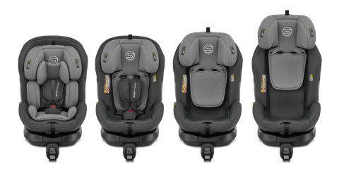 Hexagon Pro i-Size Sesttino 0-36 kg obrotowy 360° fotelik samochodowy z Isofix - Gray