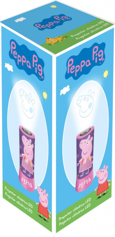 Kids Euroswan Projektor cylindryczny LED - Świnka Peppa